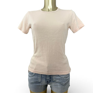 Pink peach 100% cotton tight fit tee (M/L)