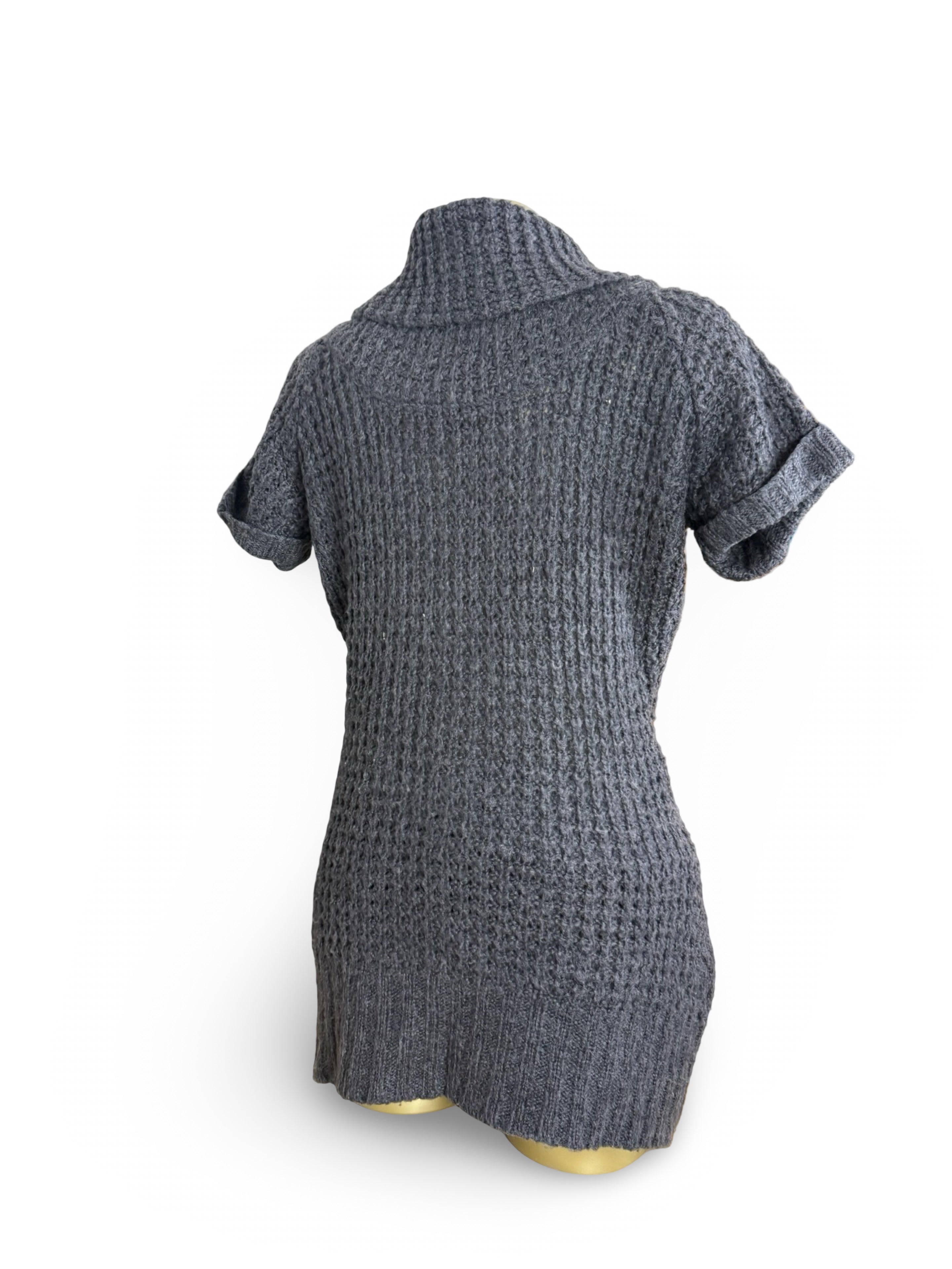 Grey turtleneck jumper dress (M/L)