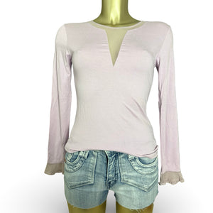 Lilac long sleeves top (S)