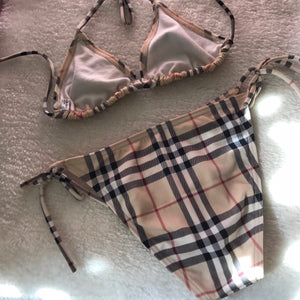 Burberry nova check best sale bikini